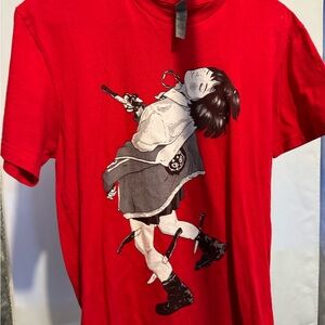 Red Graphic Kids Shirt
